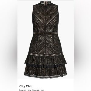 City Chic Loving Lace Dress- Brand New w Tags